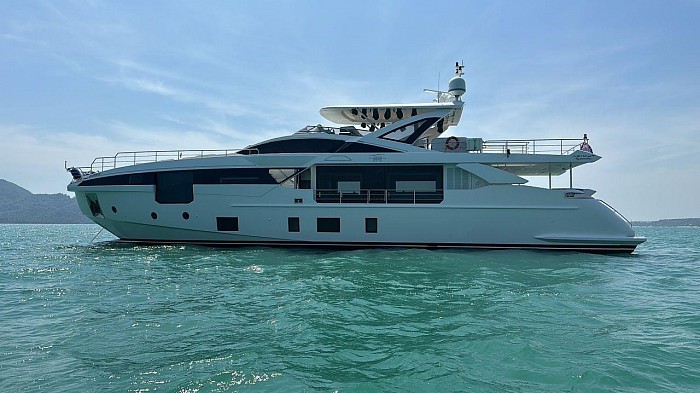 2022 Azimut 32 meter Grande, lying SE Asia, $8,900,000. Please call for full description, spec and current position, this vessel has under 700 hours on the clock, just run in, an absolute bargain.
